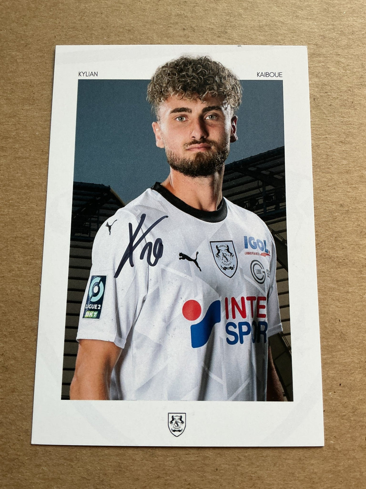 Kylian Kaiboue, France 🇫🇷 Amiens SC 2023/24 hand signed - Autographs-World
