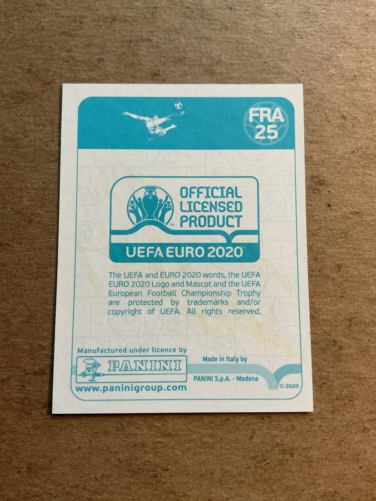 Kylian Mbappé, France 🇫🇷 UEFA Euro 2020 Panini hand signed - Autographs-World