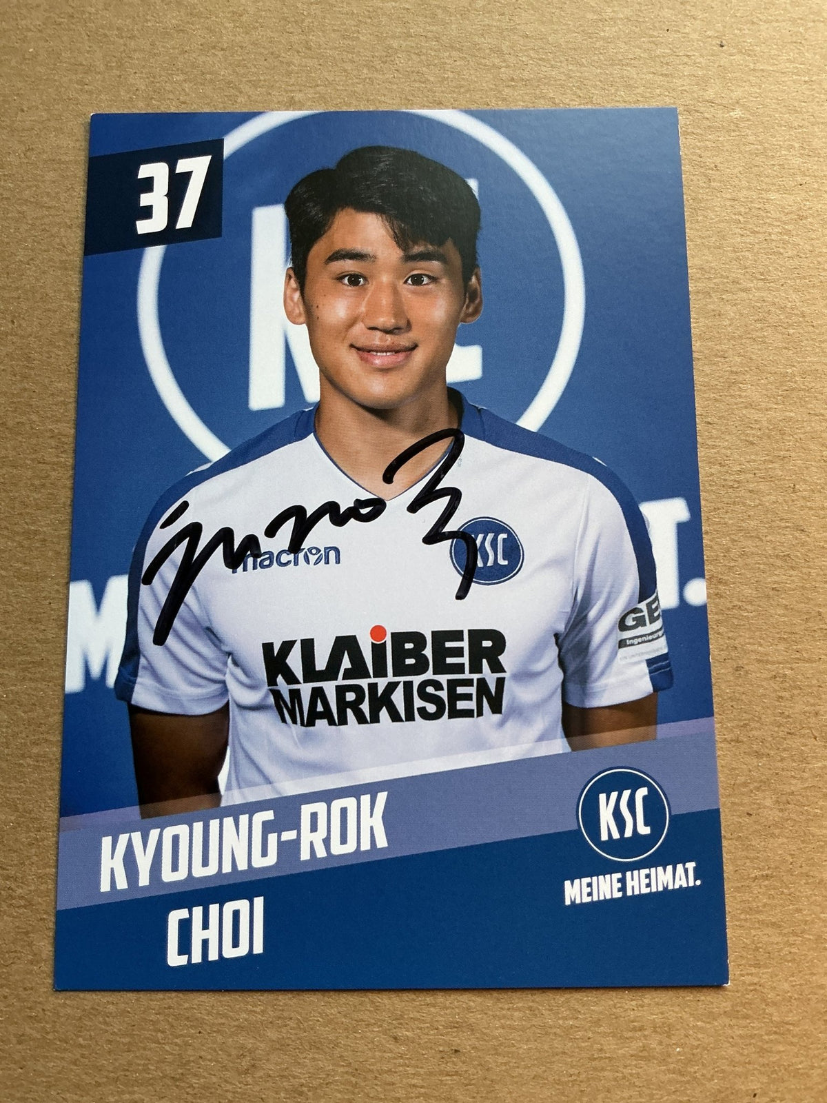 Kyoung-Rok Choi, South Korea 🇰🇷 Karlsruher SC 2019/20 hand signed - Autographs-World