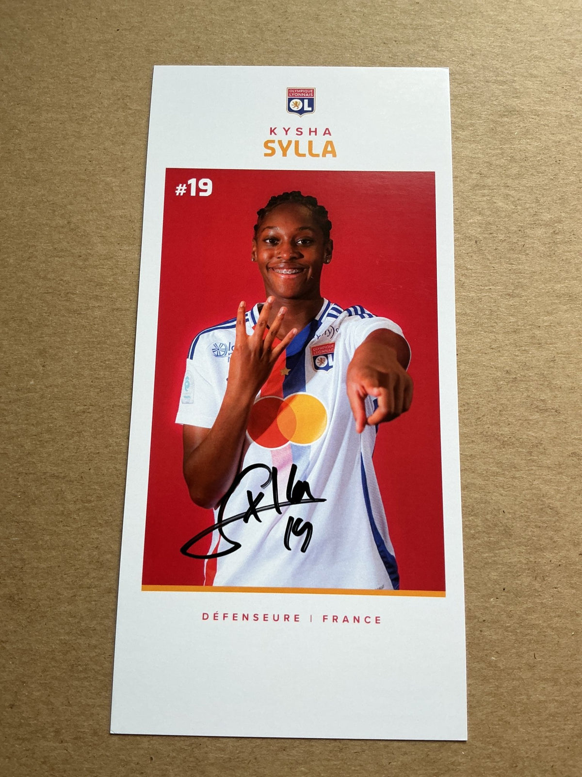 Kysha Sylla, France 🇫🇷 Olympique Lyon 2024/25 hand signed - Autographs-World