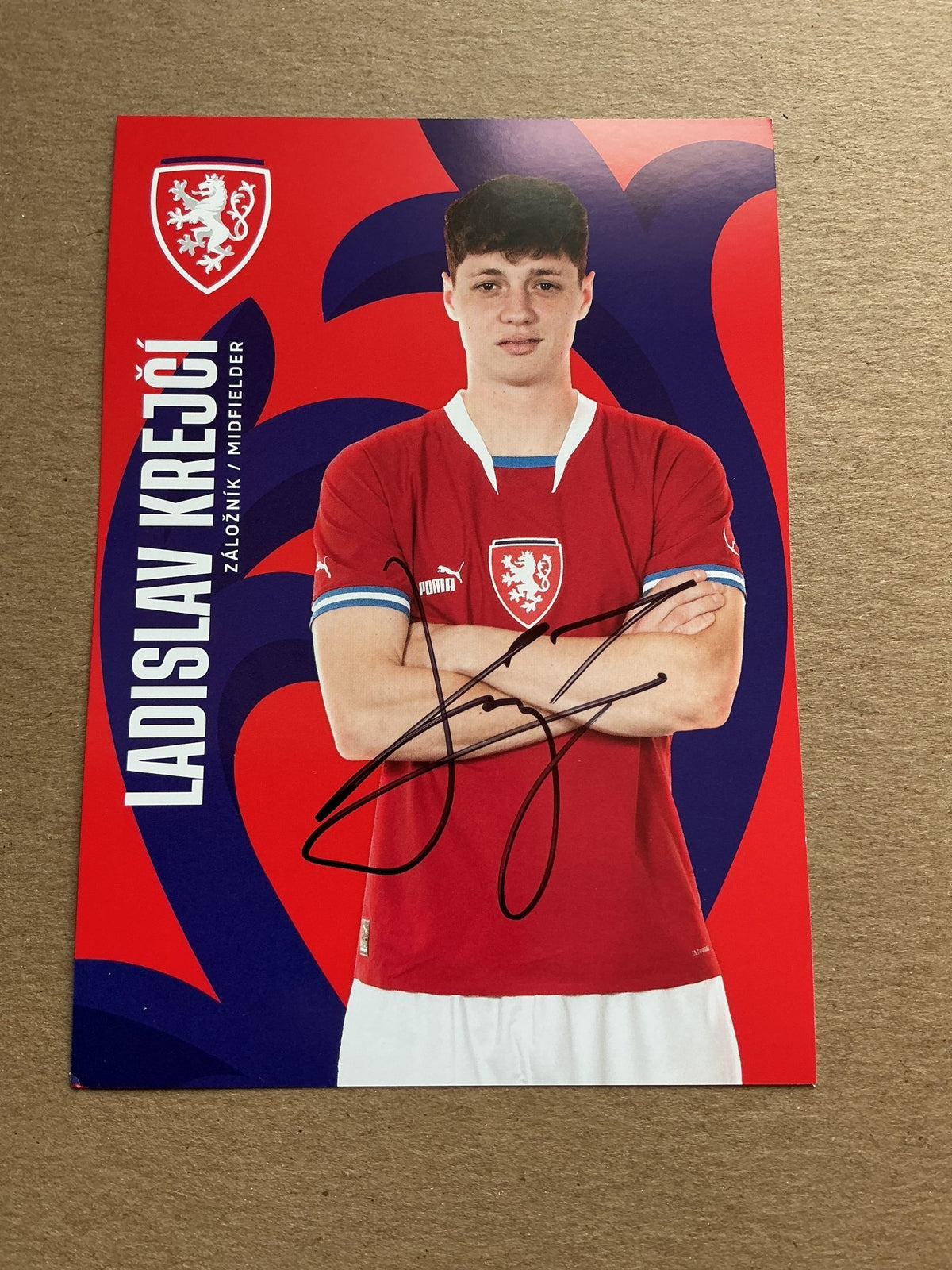 Ladislav Kreči, Czech Republic 🇨🇿 2023 Sparta Prague hand signed - Autographs-World
