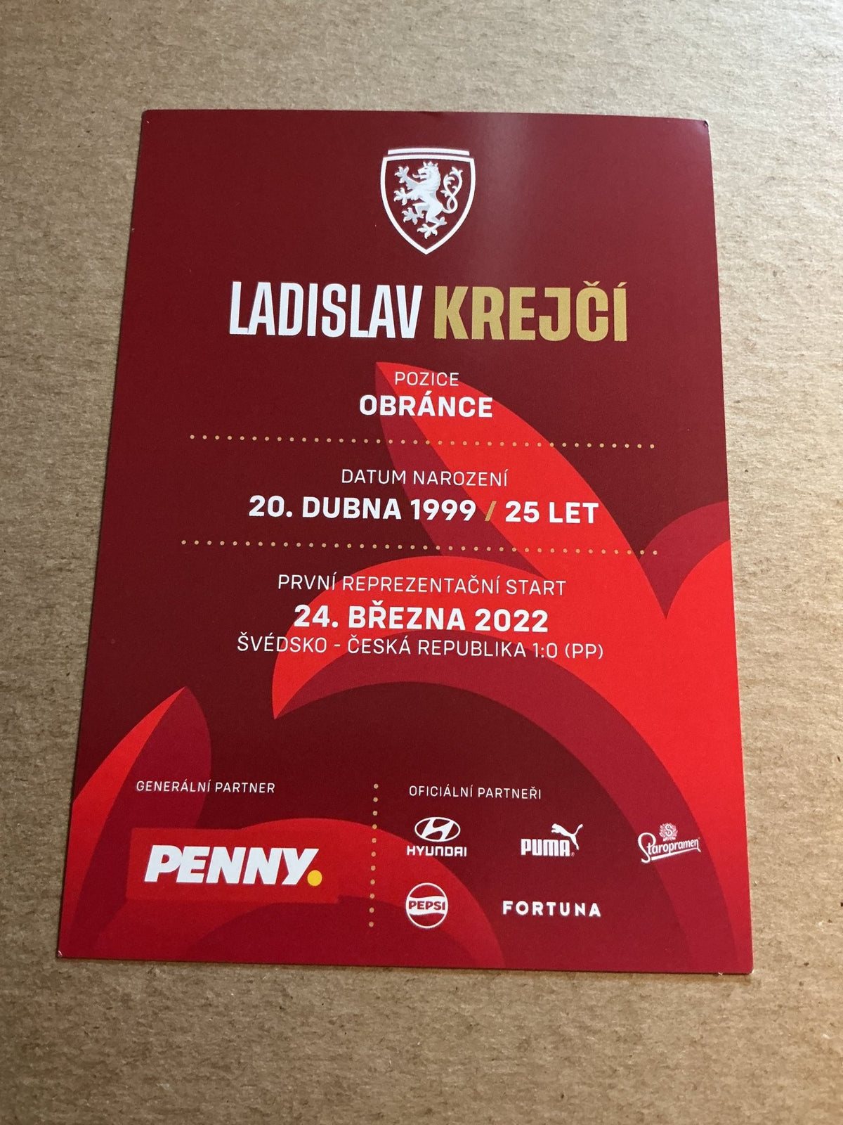 Ladislav Krejci, Czech Republic 🇨🇿 2023 hand signed - Autographs-World