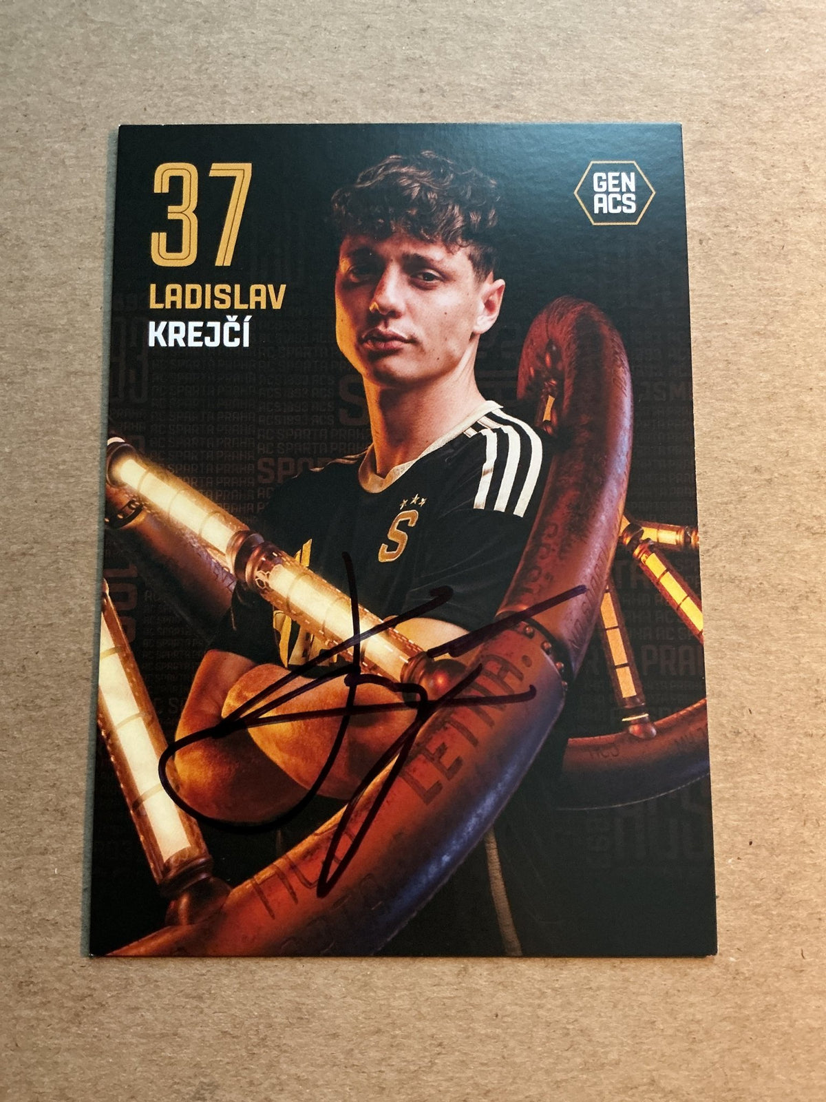 Ladislav Krejči, Czech Republic 🇨🇿 AC Sparta Prague 2023/24 hand signed - Autographs-World