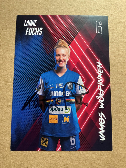 Lainie Fuchs, Austria 🇦🇹 SKN St.Pölten 2022/23 hand signed - Autographs-World