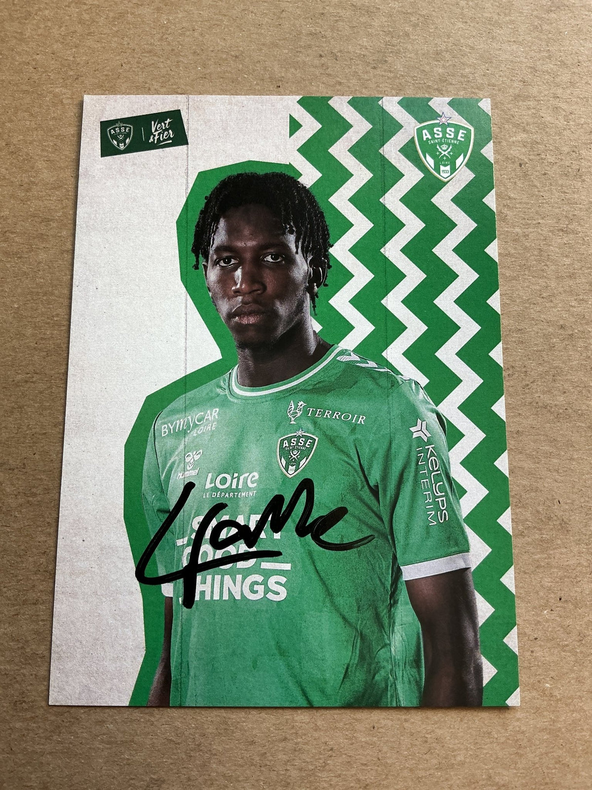 Lamine Fomba, France 🇫🇷 AS Saint-Etienne 2023/24 hand signed - Autographs-World
