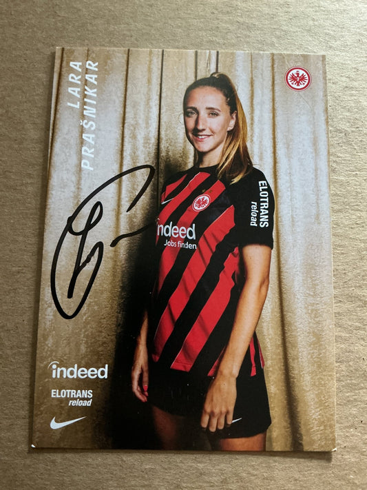 Lara Prasnikar, Slovenia 🇸🇮 Eintracht Frankfurt 2023/24 hand signed - Autographs-World
