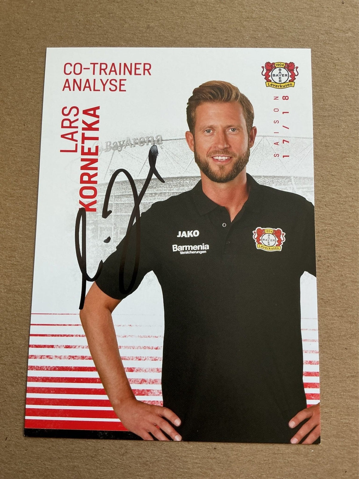 Lars Kornetka, Germany 🇩🇪 Bayer 04 Leverkusen 2017/18 hand signed - Autographs-World