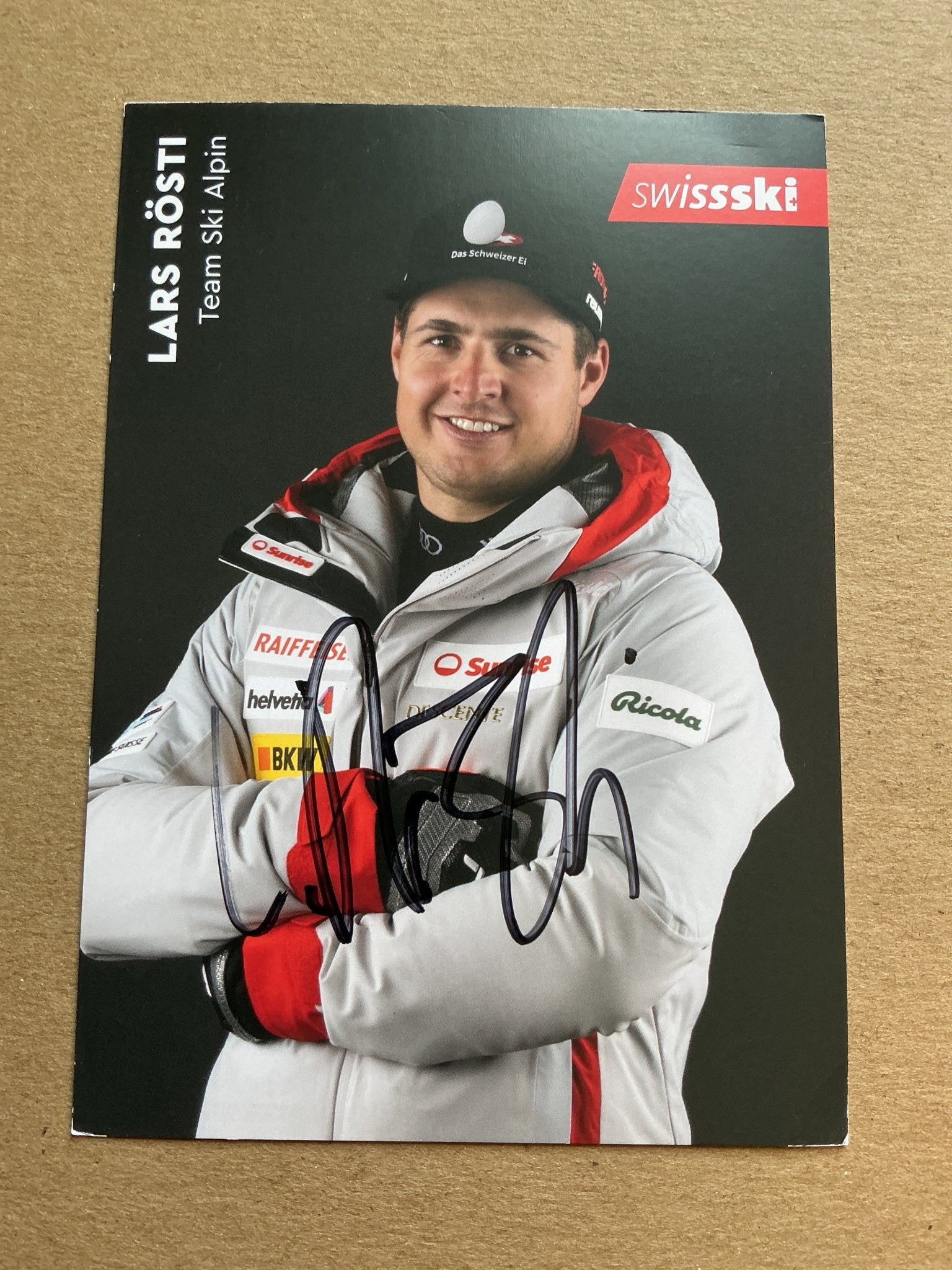 Lars Rösti, Switzerland 🇨🇭 Alpine Winter 2025/26 hand signed - Autographs-World