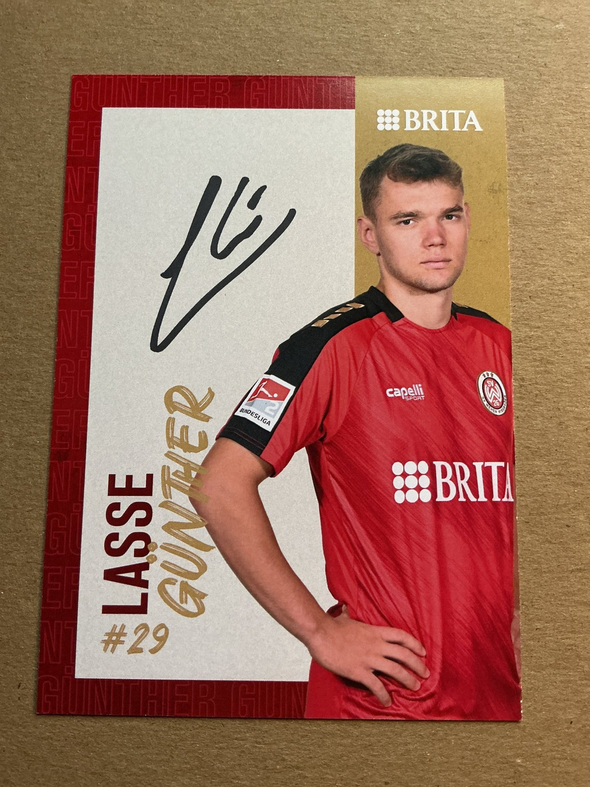 Lasse Günther, Germany 🇩🇪 SV Wehen Wiesbaden 2023/24 hand signed - Autographs-World