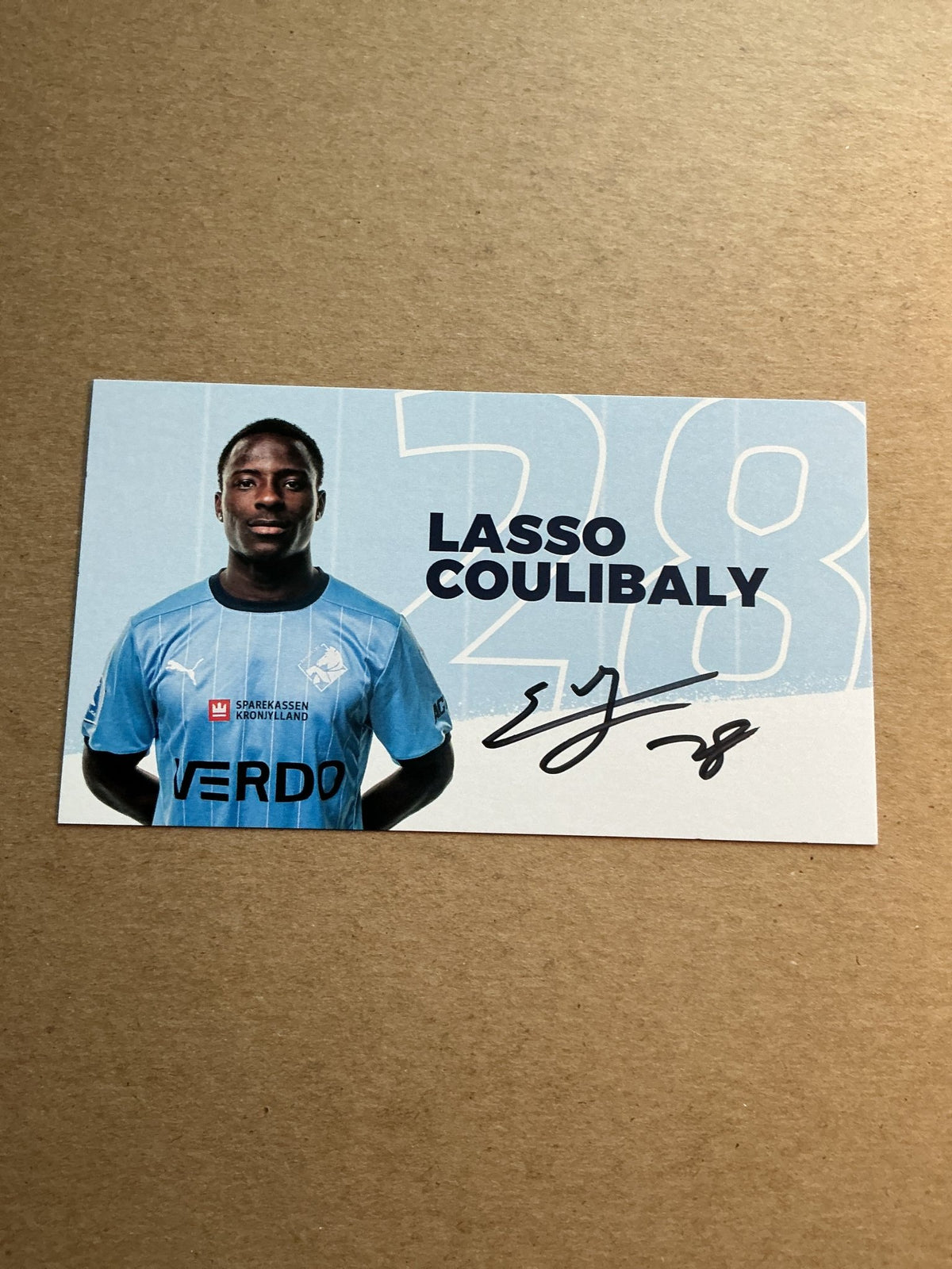 Lasso Coulibaly, Ivory Coast 🇨🇮 Randers FC 2023/24 hand signed - Autographs-World