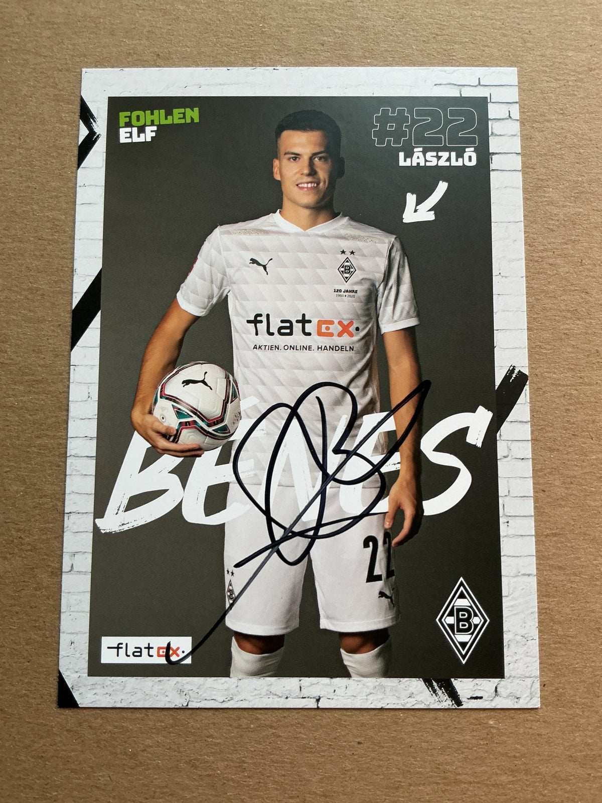 László Benes, Slovakia 🇸🇰 Borussia Mönchengladbach 2020/21 hand signed - Autographs-World