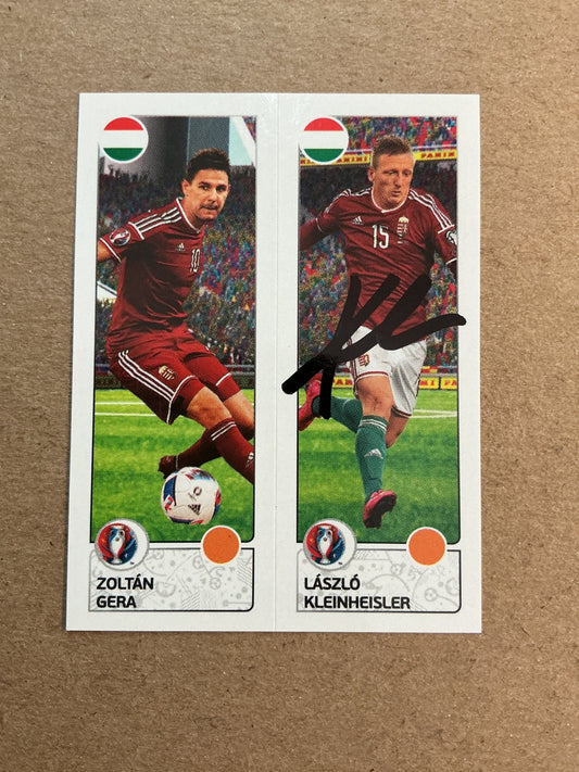 László Kleinheisler, Hungary 🇭🇺 UEFA Euro 2016 Panini hand signed - Autographs-World