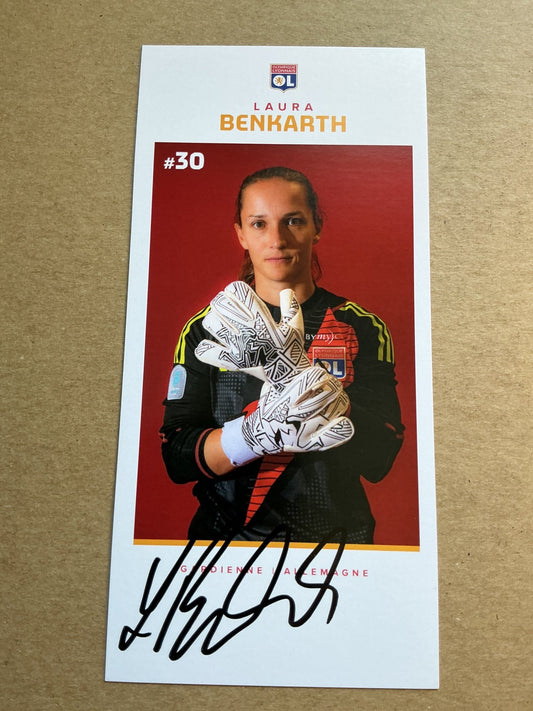 Laura Benkarth, Germany 🇩🇪 Olympique Lyon 2024/25 hand signed - Autographs-World