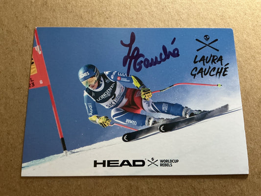 Laura Gauche, France 🇫🇷 Alpine Winter Sports 2024/25 hand signed - Autographs-World