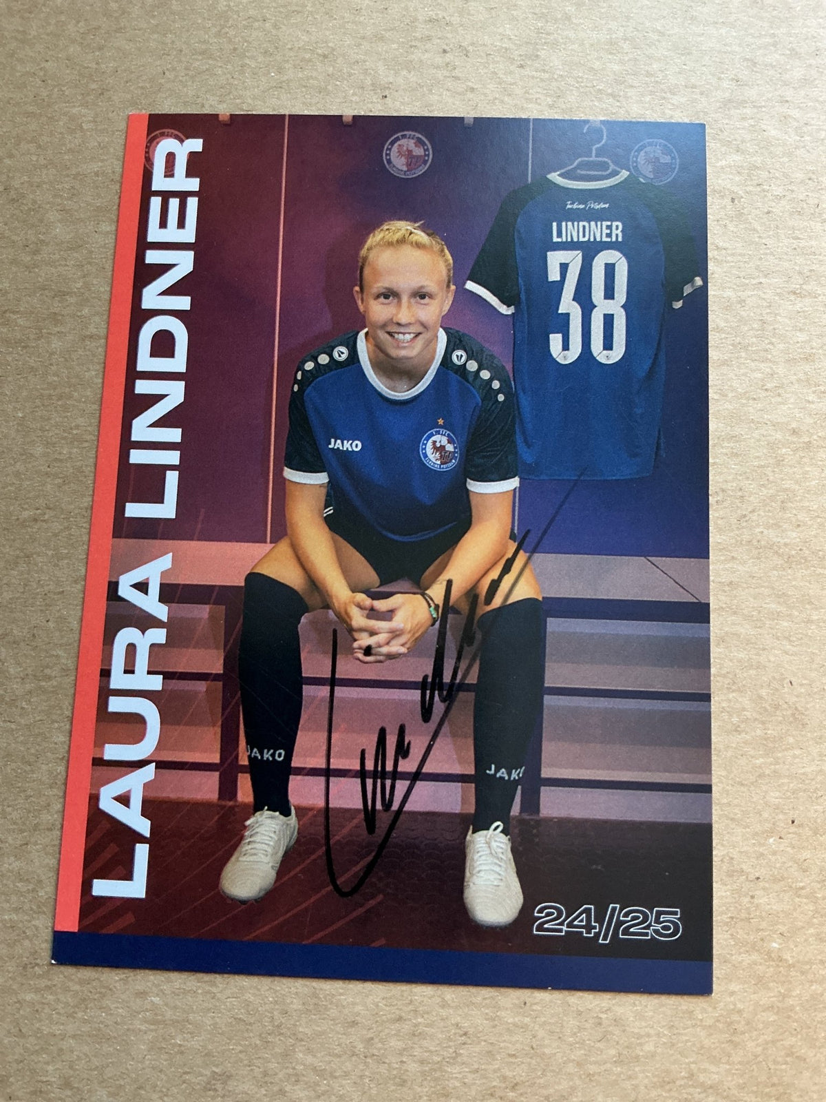 Laura Lindner, Germany 🇩🇪 1.FFC Turbine Potsdam 2024/25 hand signed - Autographs-World