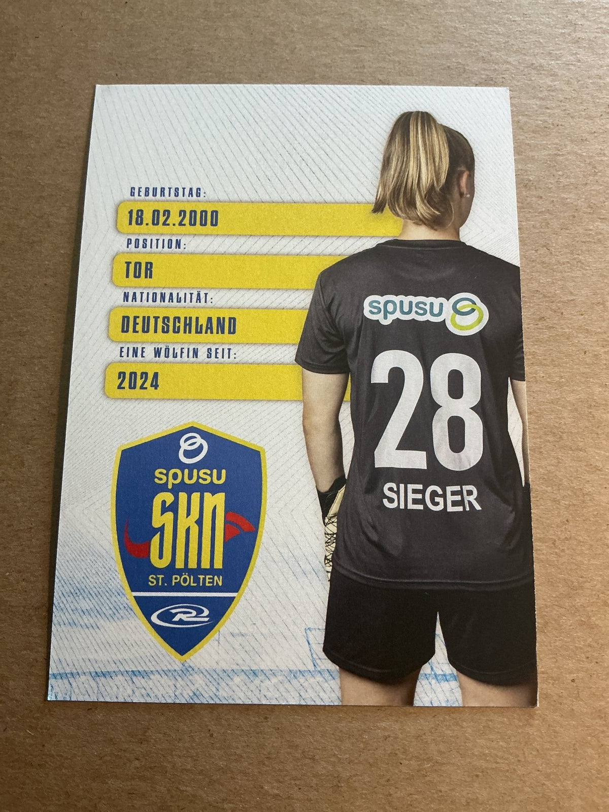 Laura Sieger, Germany 🇩🇪 SKN St. Pölten 2024/25 hand signed - Autographs-World