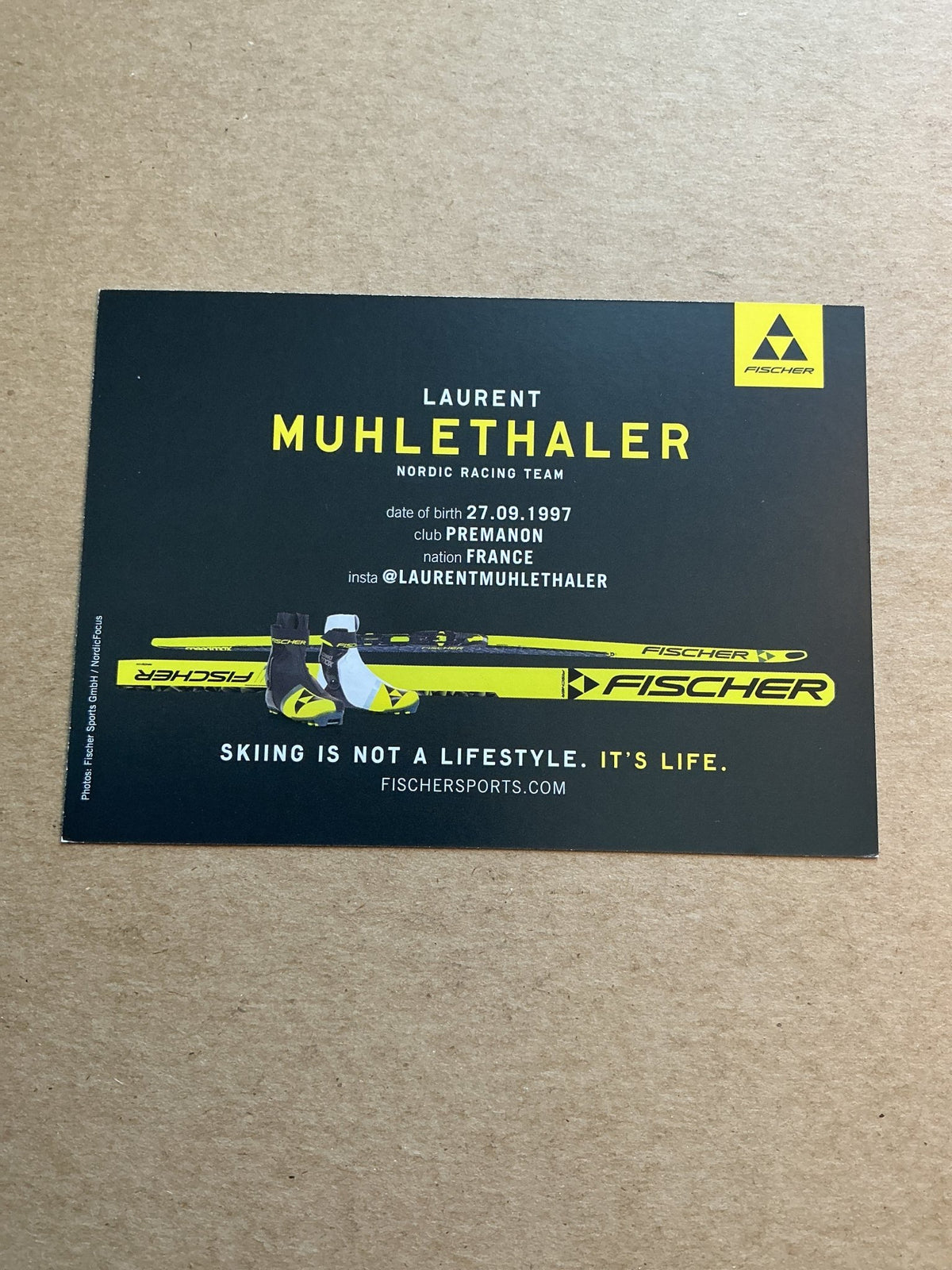 Laurent Muhlethaler, France 🇫🇷 Nordic Combined Winter Sports 2024/25 hand signed - Autographs-World
