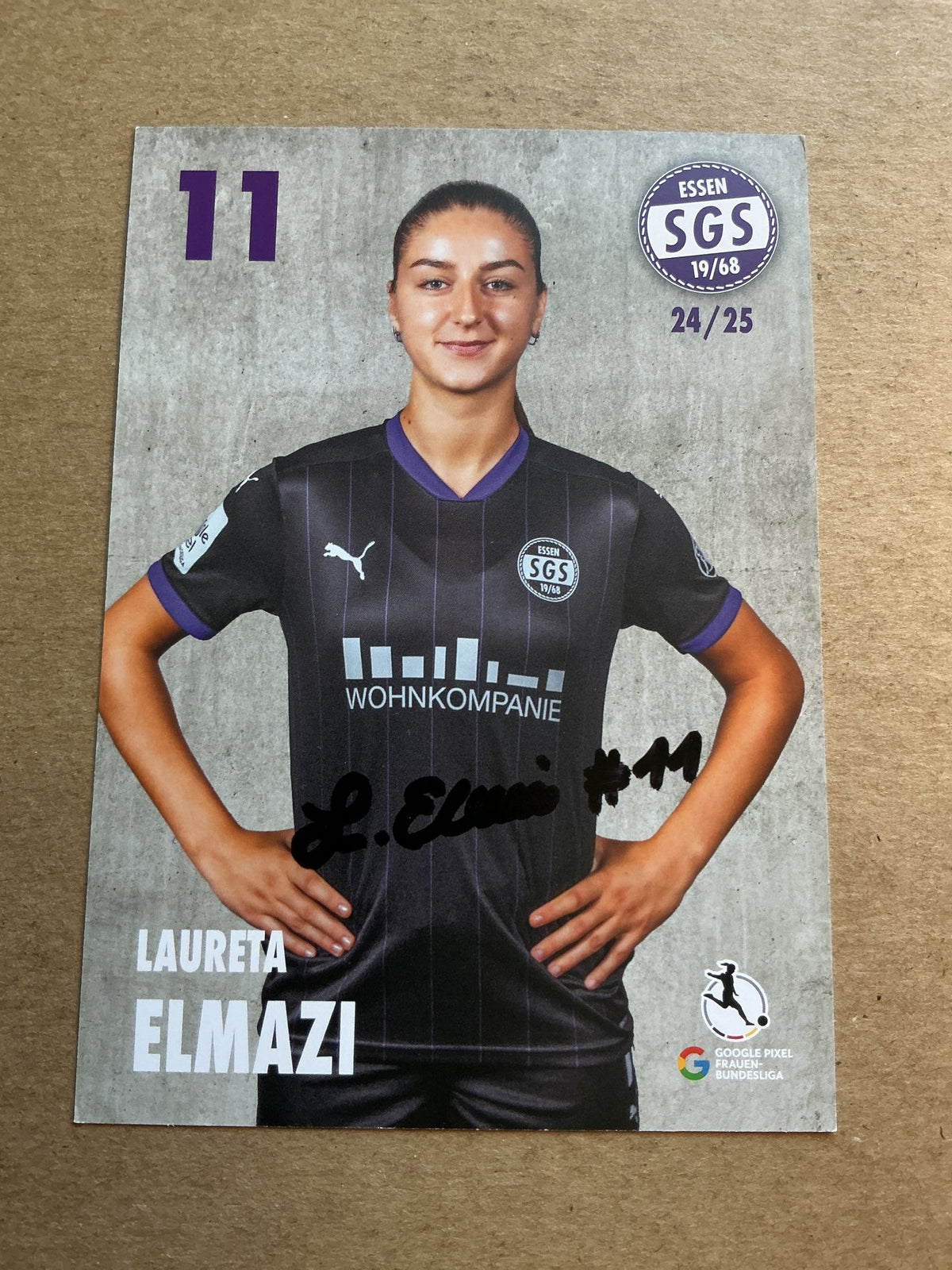 Laureta Elmazi, Germany 🇩🇪 SGS Essen 2024/25 hand signed - Autographs-World
