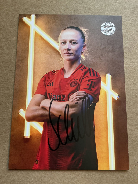 Lea Schüller, Germany 🇩🇪 FC Bayern Munich 2024/25 hand signed - Autographs-World