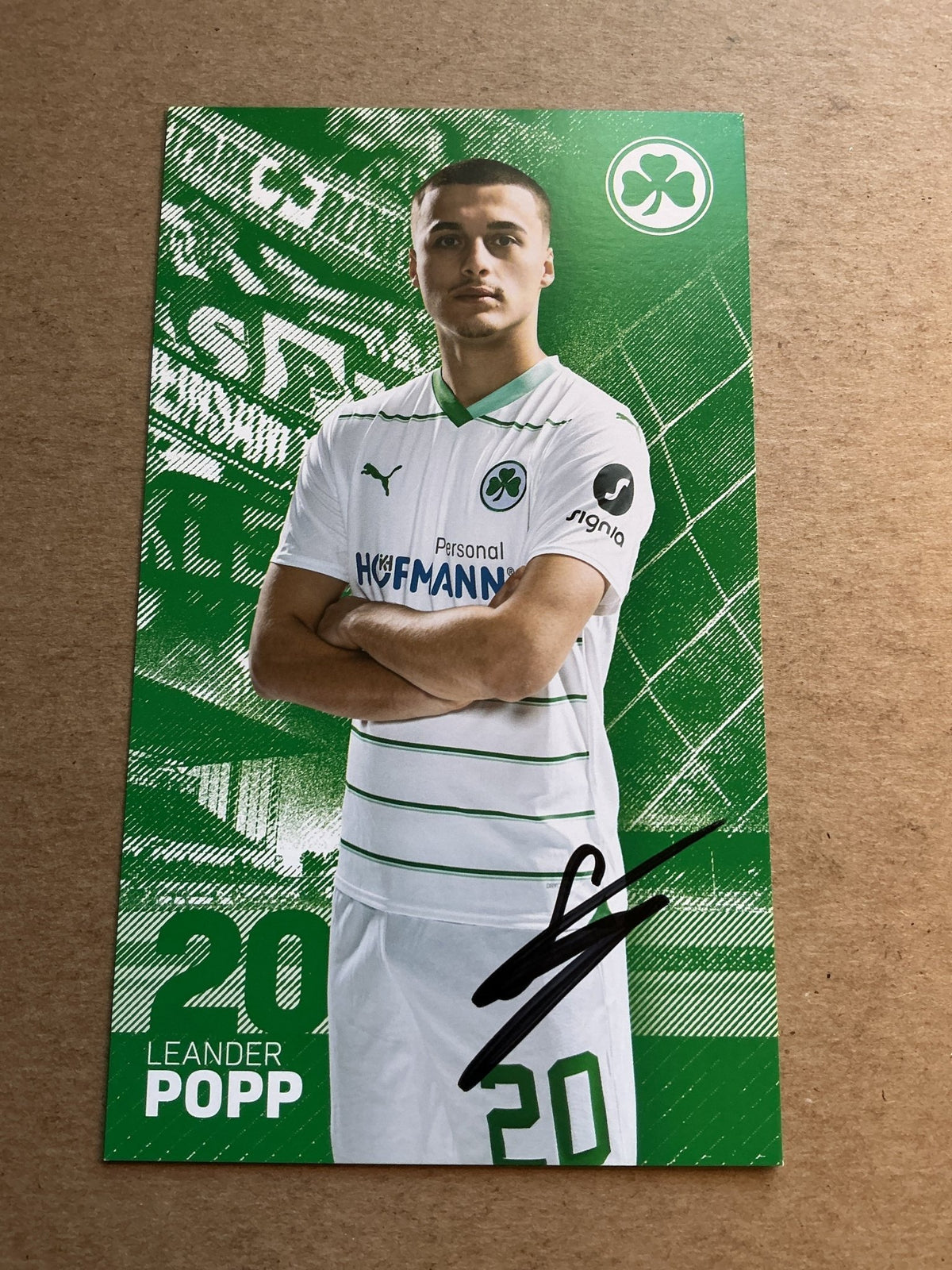 Leander Popp, Germany 🇩🇪 SpVgg Greuther Fürth 2023/24 hand signed - Autographs-World