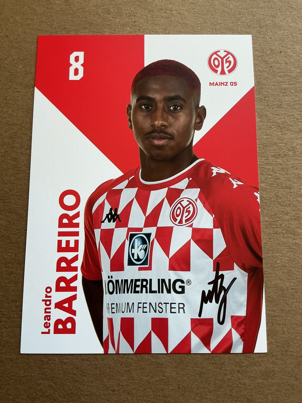 Leandro Barreiro, Luxemburg 🇱🇺 FSV Mainz 05 2021/22 hand signed - Autographs-World