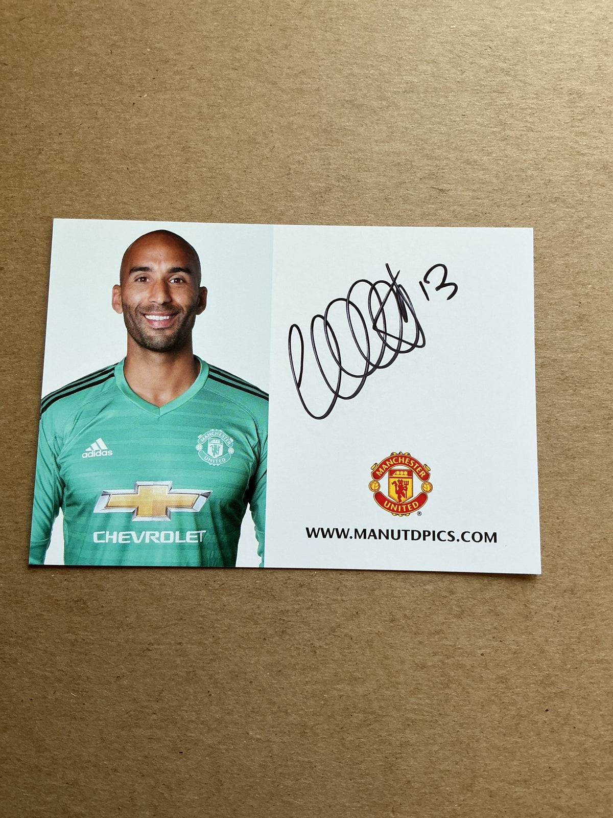 Lee Grant, England 🏴󠁧󠁢󠁥󠁮󠁧󠁿 Manchester United 2018/19 hand signed - Autographs-World