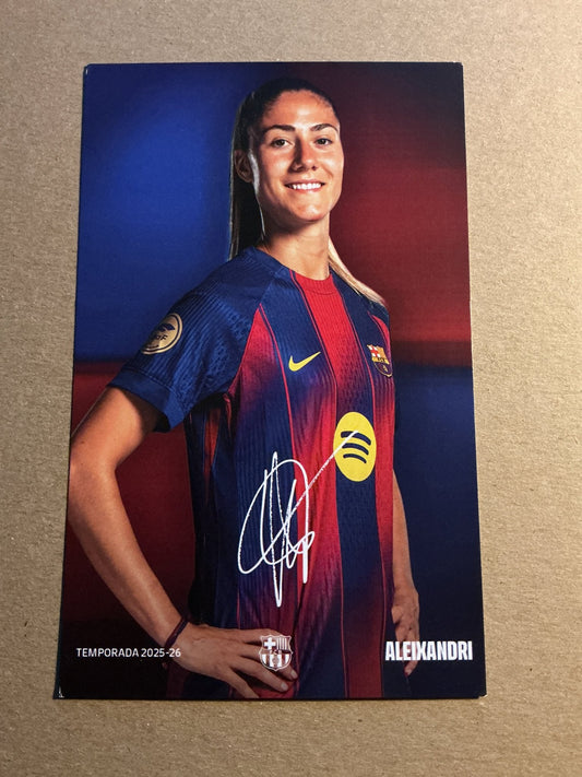 Leila Aleixandri, Spain 🇪🇸 FC Barcelona Femení 2025/26 unsigned - Autographs-World