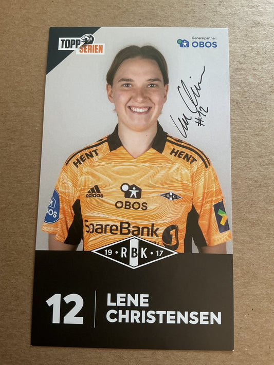 Lene Christensen, Denmark 🇩🇰 Rosenborg BK 2022/23 hand signed - Autographs-World