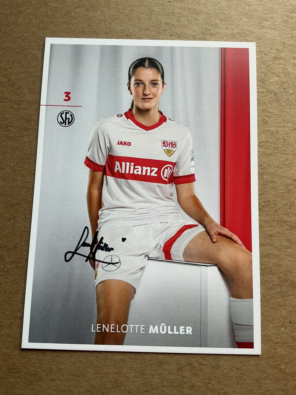Lenelotte Müller, Germany 🇩🇪 VfB Stuttgart 2024/25 hand signed - Autographs-World