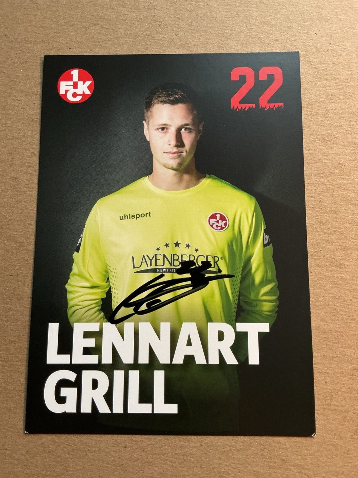 Lennart Grill, Germany 🇩🇪 1.FC Kaiserslautern 2018/19 hand signed - Autographs-World