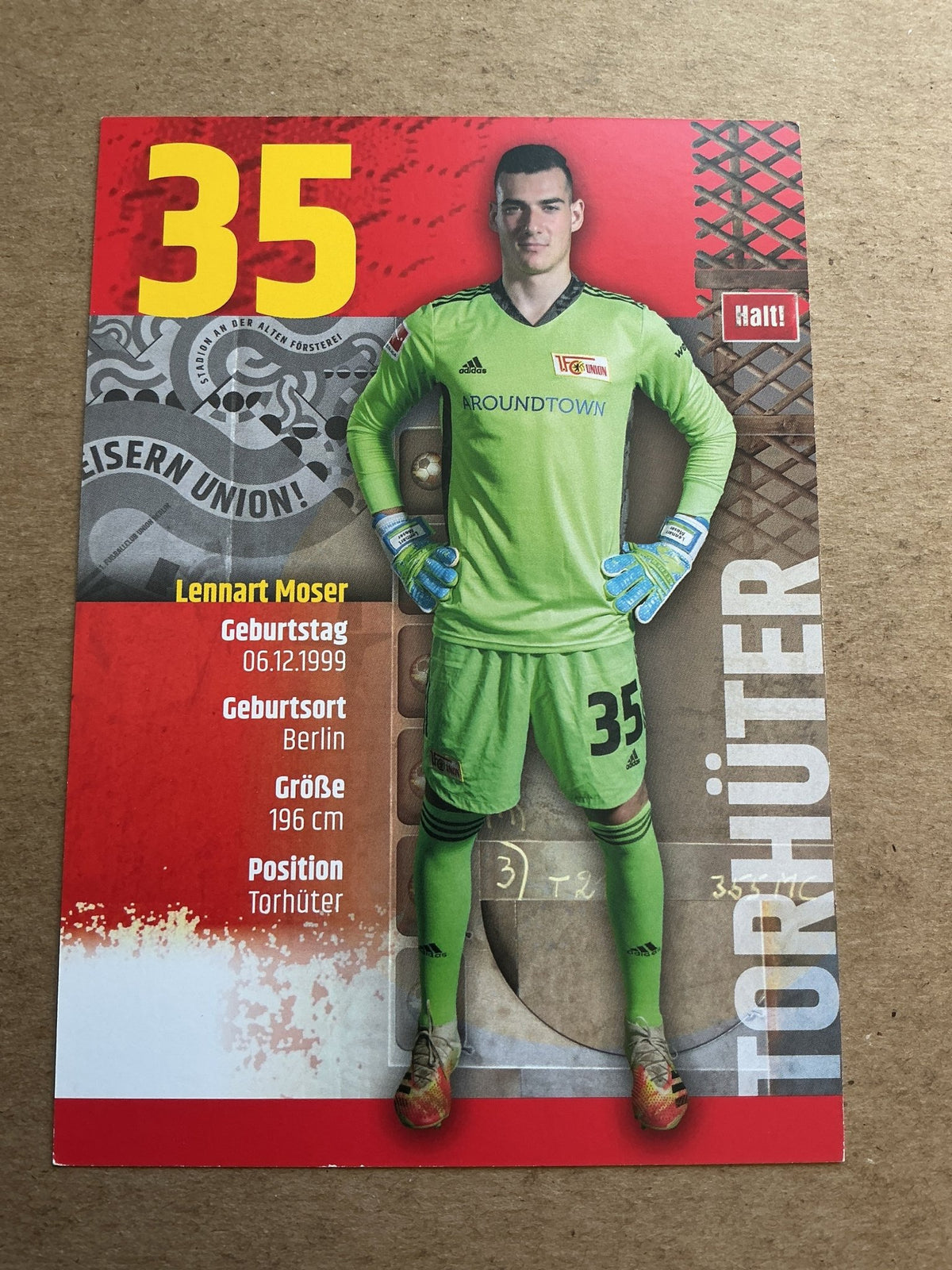 Lennart Moser, Germany 🇩🇪 1.FC Union Berlin 2020/21 hand signed - Autographs-World