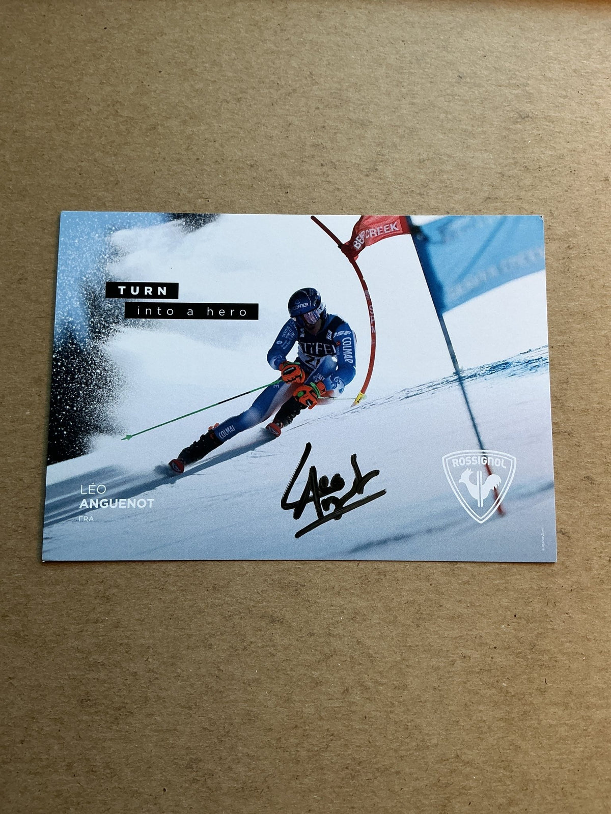 Léo Anguenot, France 🇫🇷 Alpine Winter 2025/26 hand signed - Autographs-World