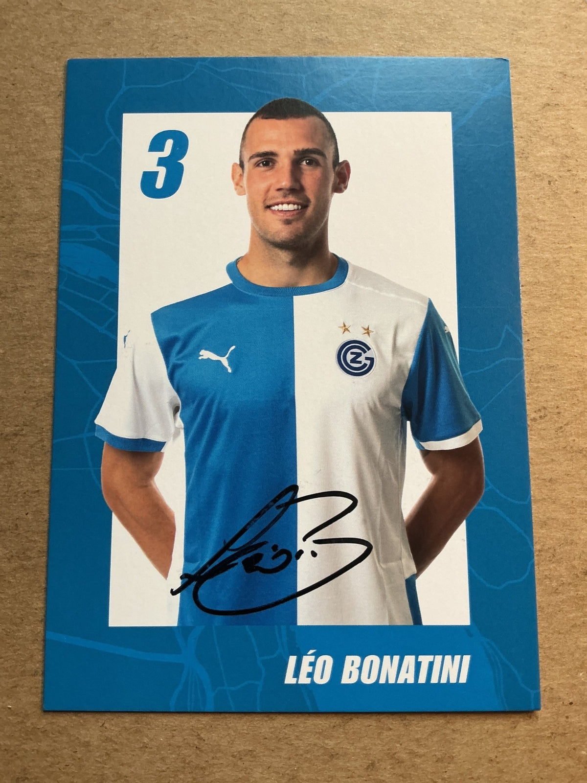 Léo Bonatini, Brazil 🇧🇷 Grasshopper Club Zürich 2020/21 hand signed - Autographs-World