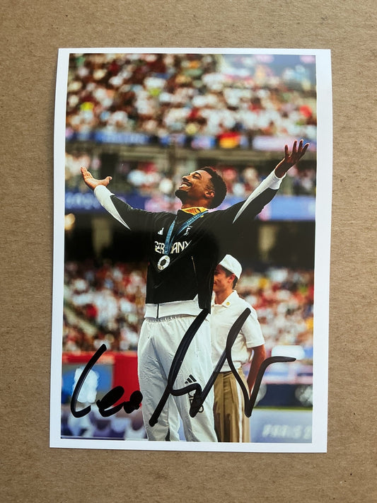 Leo Neugebauer, Germany 🇩🇪 Athletics Summer Olympics 2024 hand signed - Autographs-World