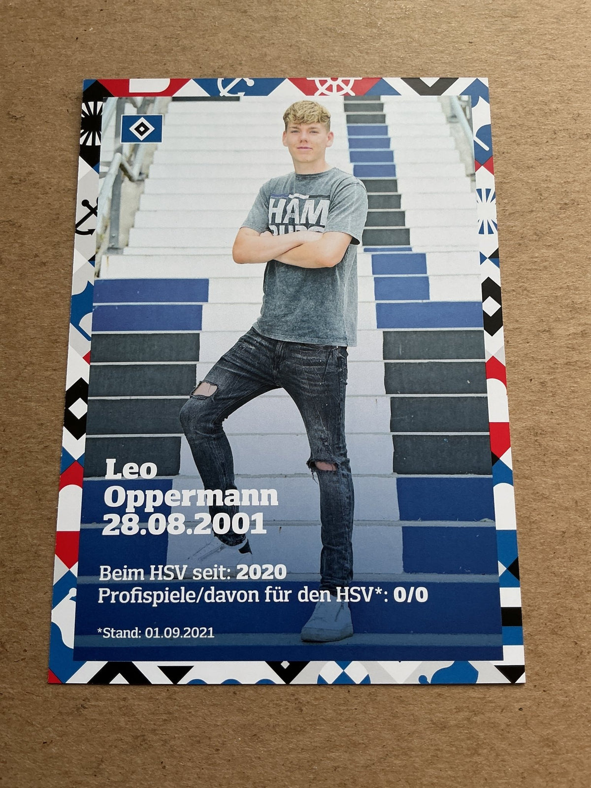 Leo Oppermann, Germany 🇩🇪 Hamburger SV 2021/22 hand signed - Autographs-World