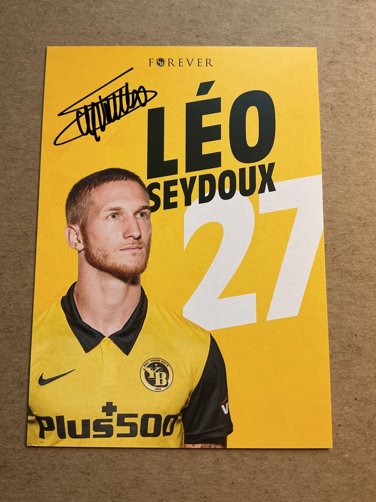 Léo Seydoux, Switzerland 🇨🇭 BSC Young Boys 2020/21 hand signed - Autographs-World