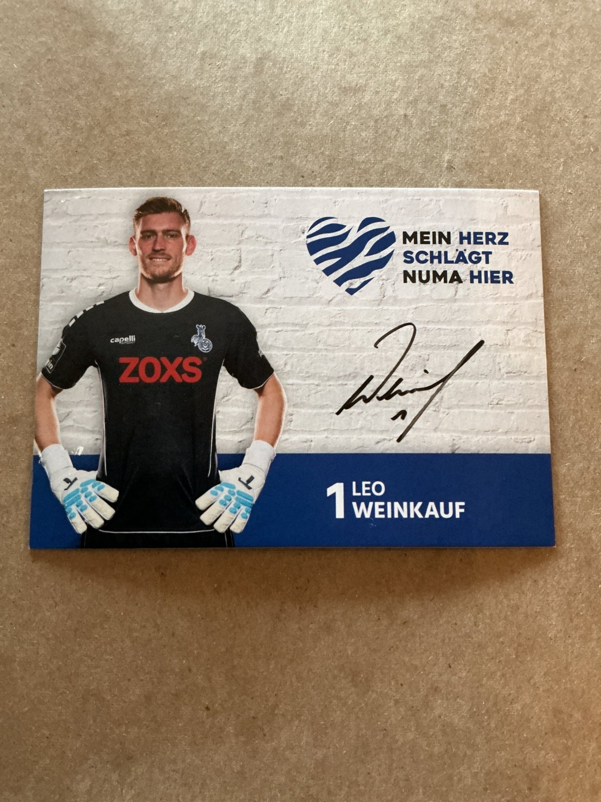 Leo Weinkauf, Germany 🇩🇪 MSV Duisburg 2021/22 hand signed - Autographs-World