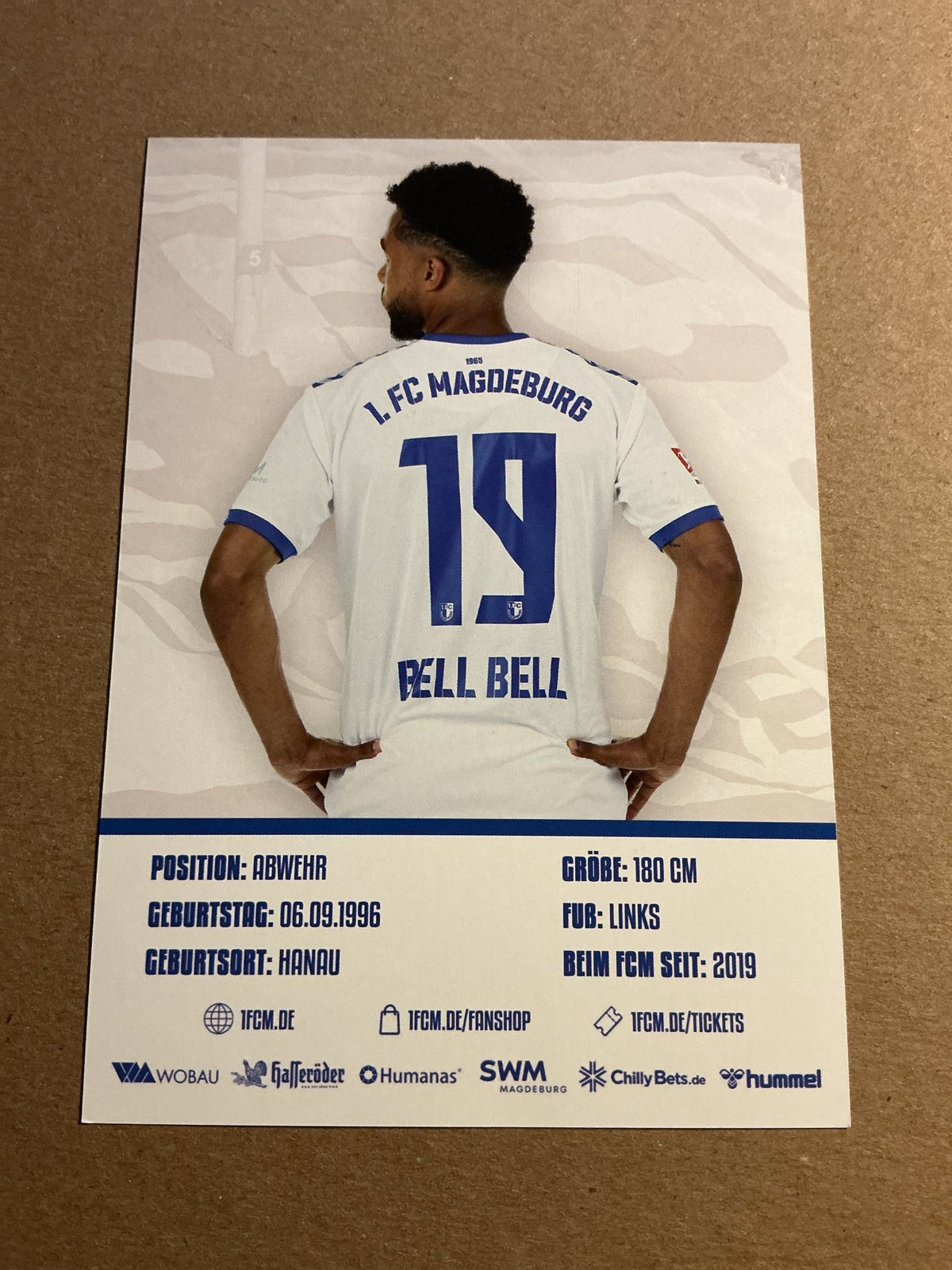 Leon Bell Bell, Germany 🇩🇪 1.FC Magdeburg 2023/24 hand signed - Autographs-World