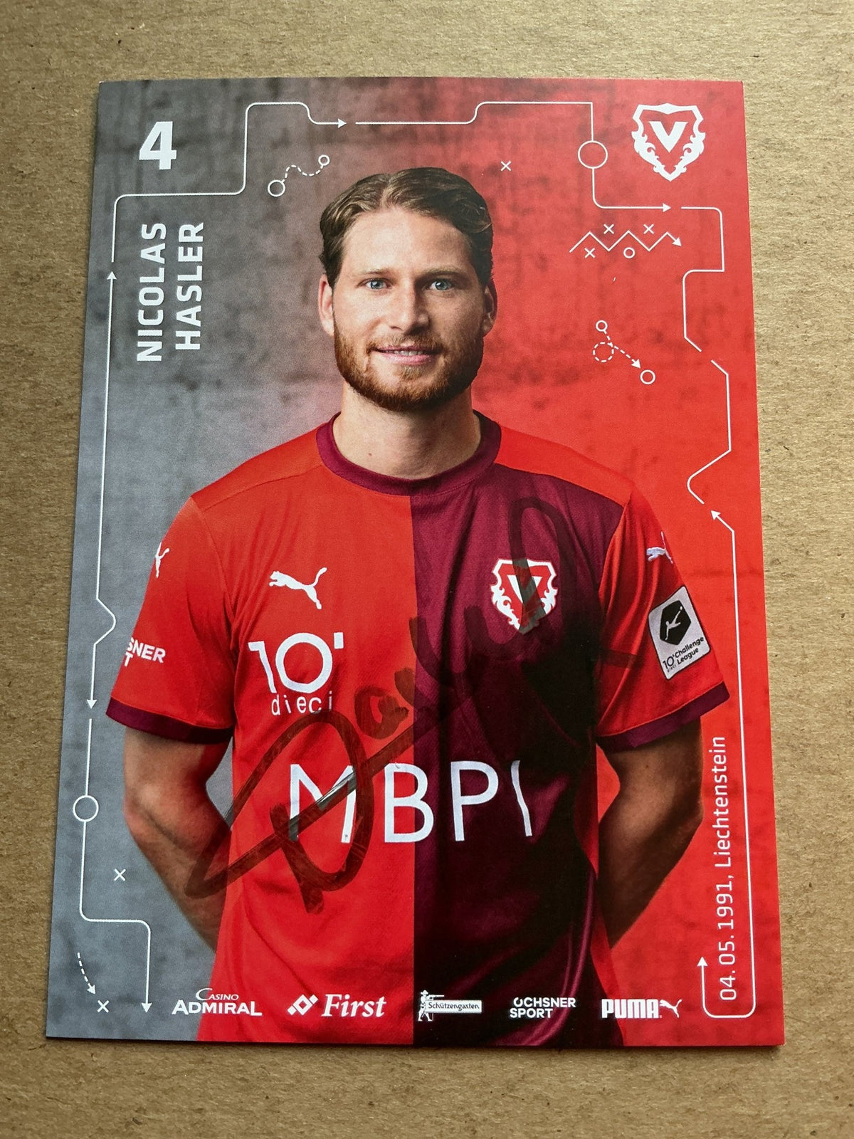 Leon Schaffran, Germany 🇩🇪 FC Vaduz 2025/26 hand signed - Autographs-World