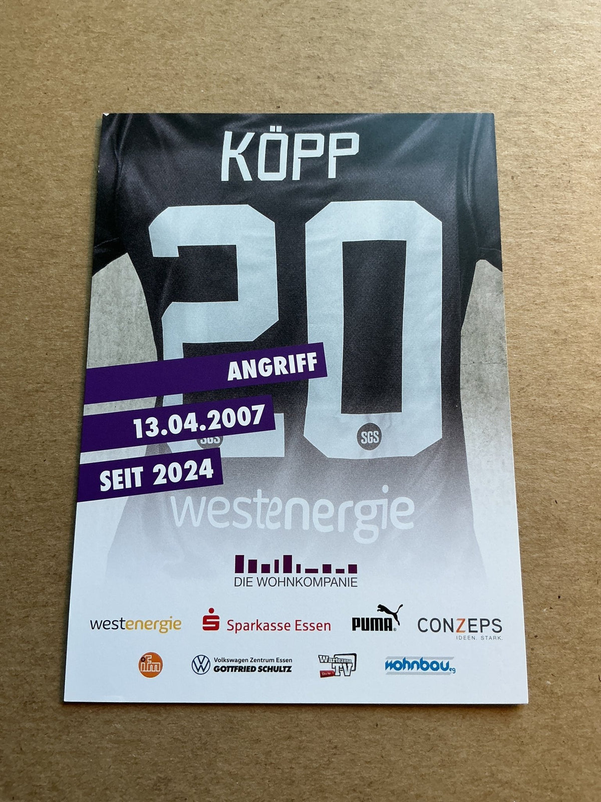 Leonie Köpp, Germany 🇩🇪 SGS Essen 2024/25 hand signed - Autographs-World