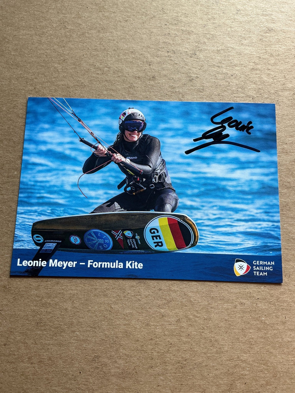 Leonie Meyer, Germany 🇩🇪 Sailing Summer Olympics 2024 hand signed - Autographs-World