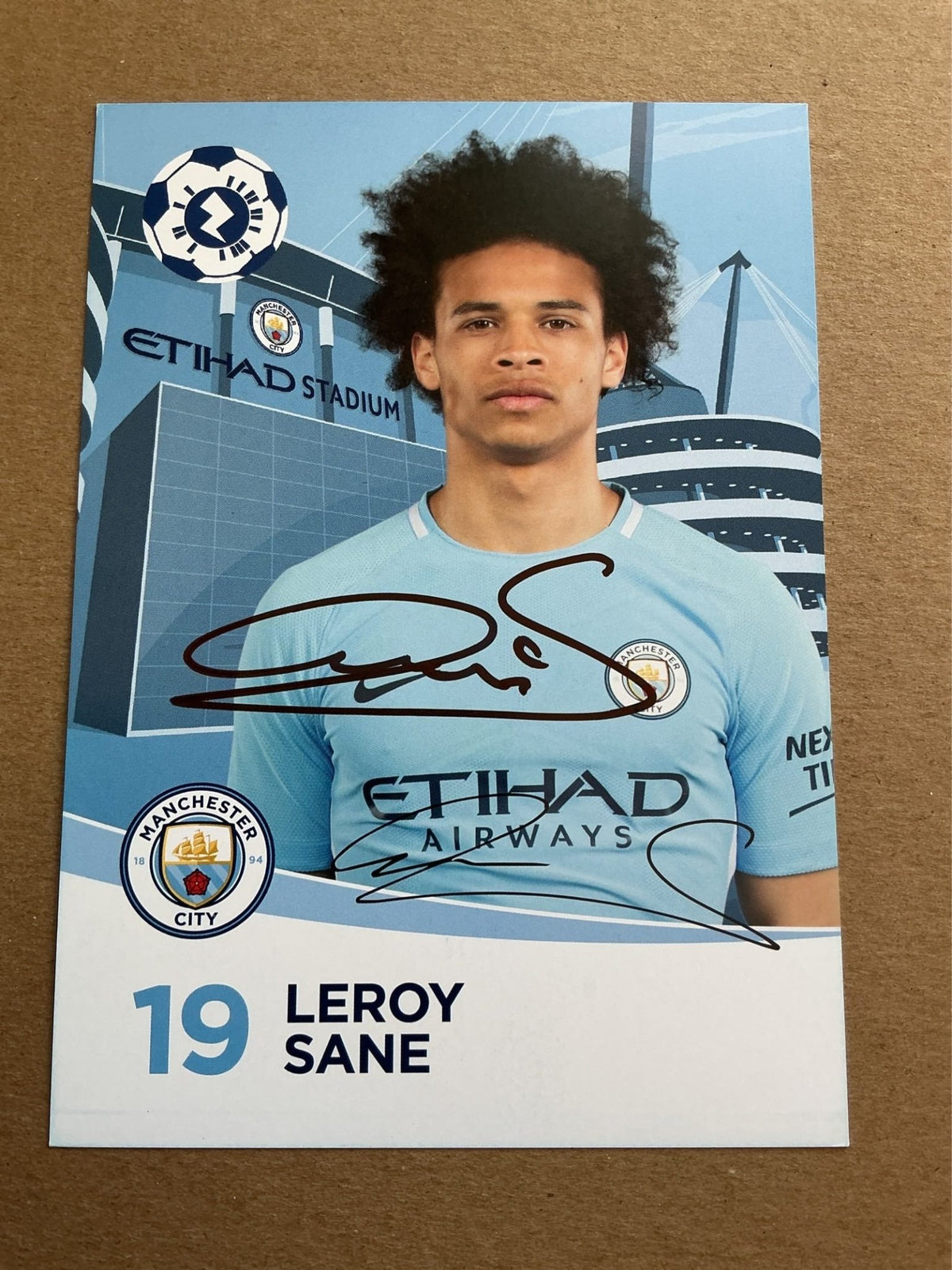 Leroy Sane, Germany 🇩🇪 Manchester City 2017/18 hand signed - Autographs-World