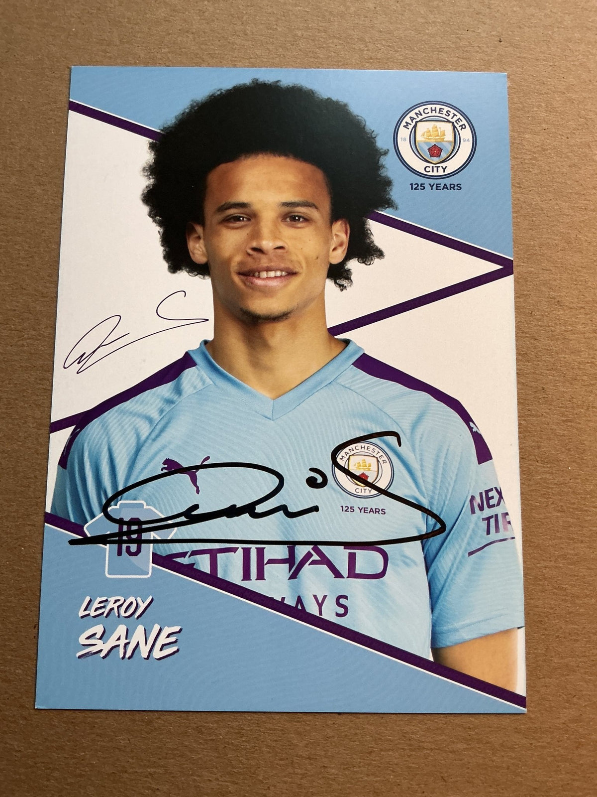 Leroy Sané, Germany 🇩🇪 Manchester City 2019/20 hand signed - Autographs-World