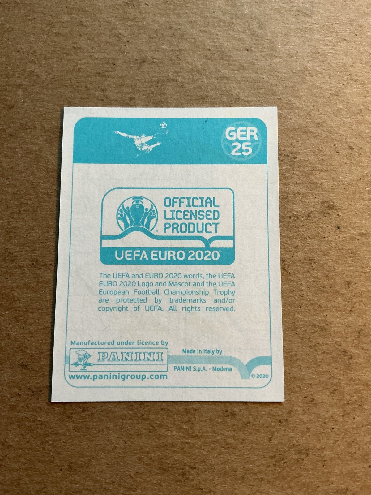 Leroy Sané, Germany 🇩🇪 UEFA Euro 2020 Panini hand signed - Autographs-World