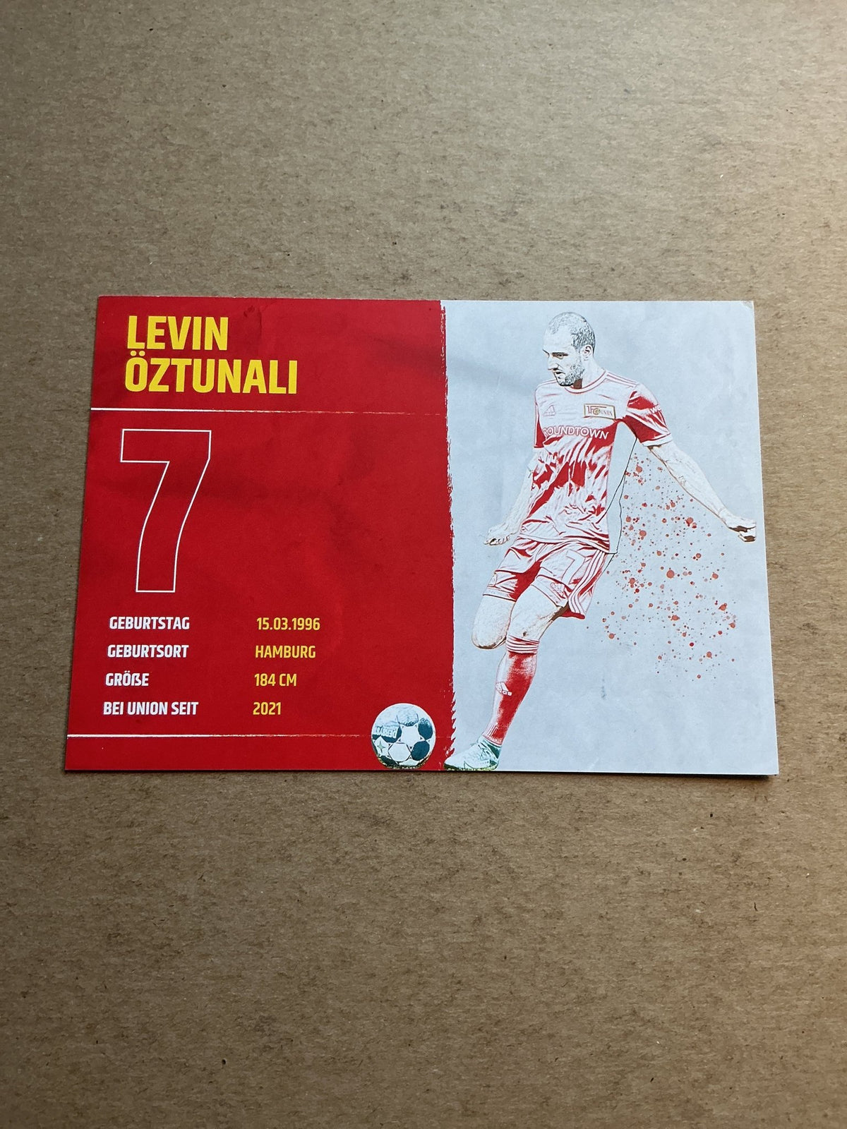 Levin Öztunali, Germany 🇩🇪 1.FC Union Berlin 2021/22 hand signed - Autographs-World