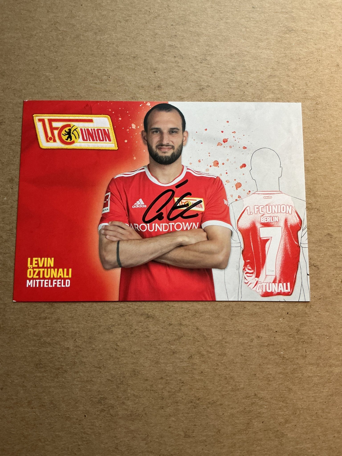 Levin Öztunali, Germany 🇩🇪 1.FC Union Berlin 2021/22 hand signed - Autographs-World