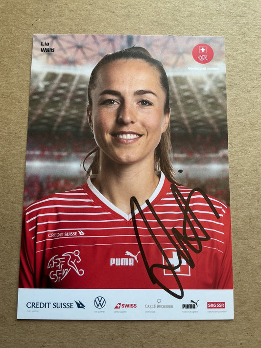 Lia Wälti, Switzerland 🇨🇭 Women’s World Cup 2023 hand signed - Autographs-World