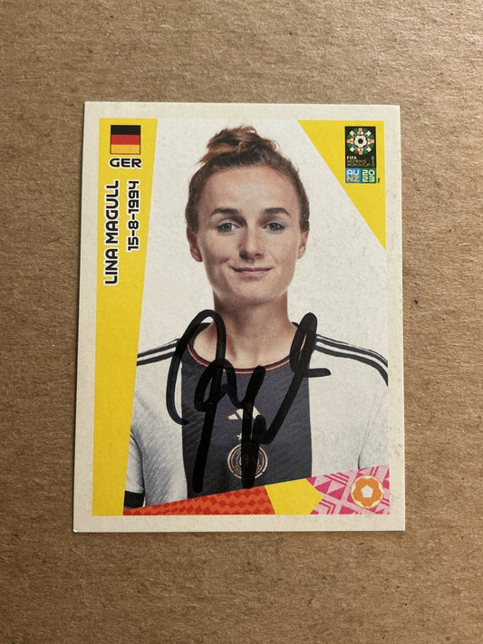 Lina Magull, Germany 🇩🇪 FIFA Women’s World Cup 2023 Panini hand signed - Autographs-World