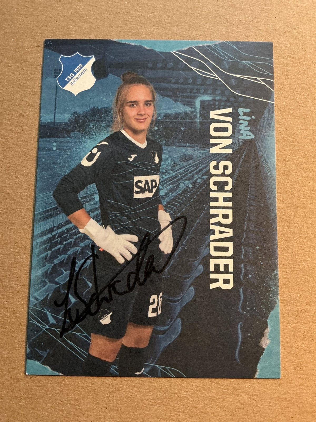Lina von Schrader, Germany 🇩🇪 TSG 1899 Hoffenheim 2022/23 hand signed - Autographs-World