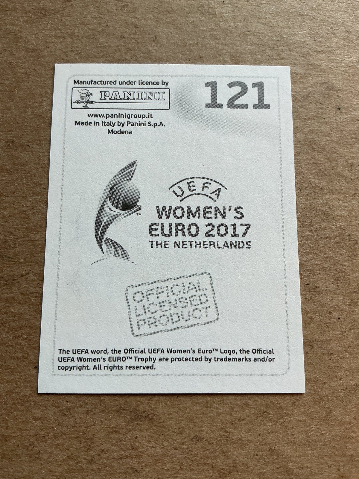 Linda Sembrandt, Sweden 🇸🇪 FIFA Women’s Euro Cup 2017 Panini hand signed - Autographs-World